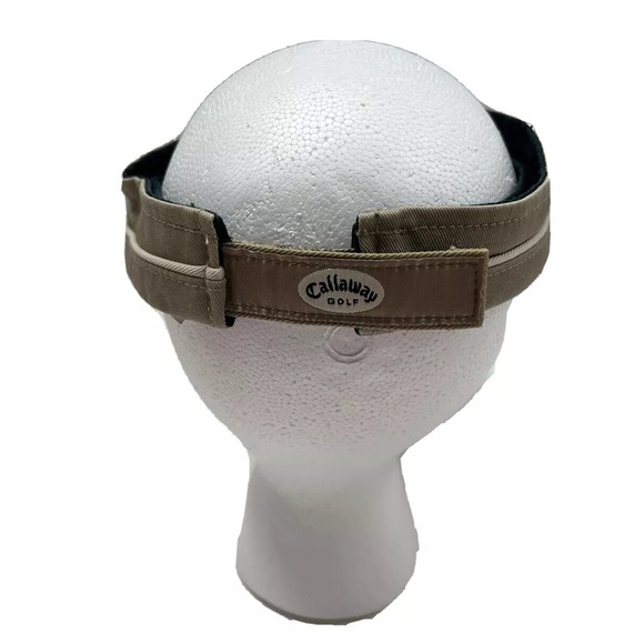 Callaway Golf Visor Hat Embroidered Adjustable Strap Brown - Picture 2 of 8